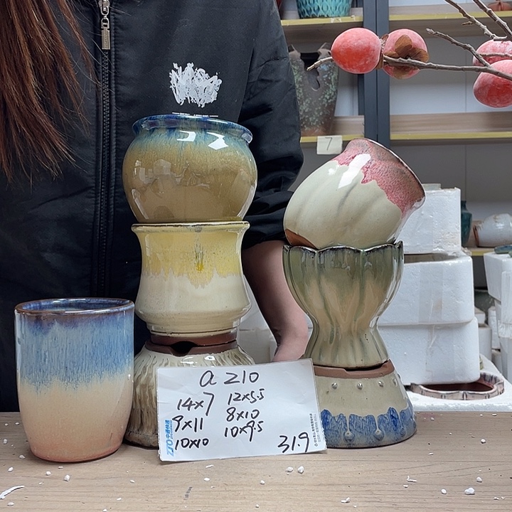 粗陶多肉花盆微瑕210