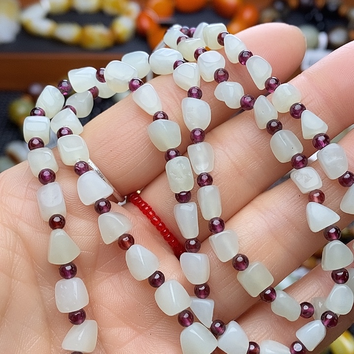 和田玉未镶嵌手链