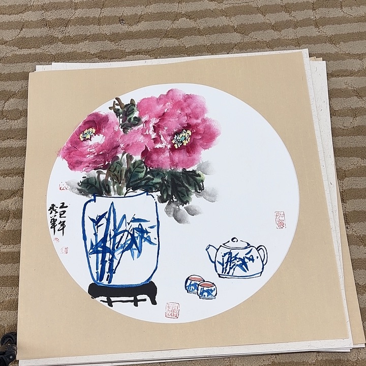 国画花鸟等多种鸟类的栖息50.50