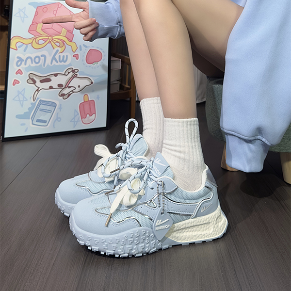 回力厚底显瘦德训鞋女2025夏季新款网面老爹鞋增高百搭运动休闲鞋