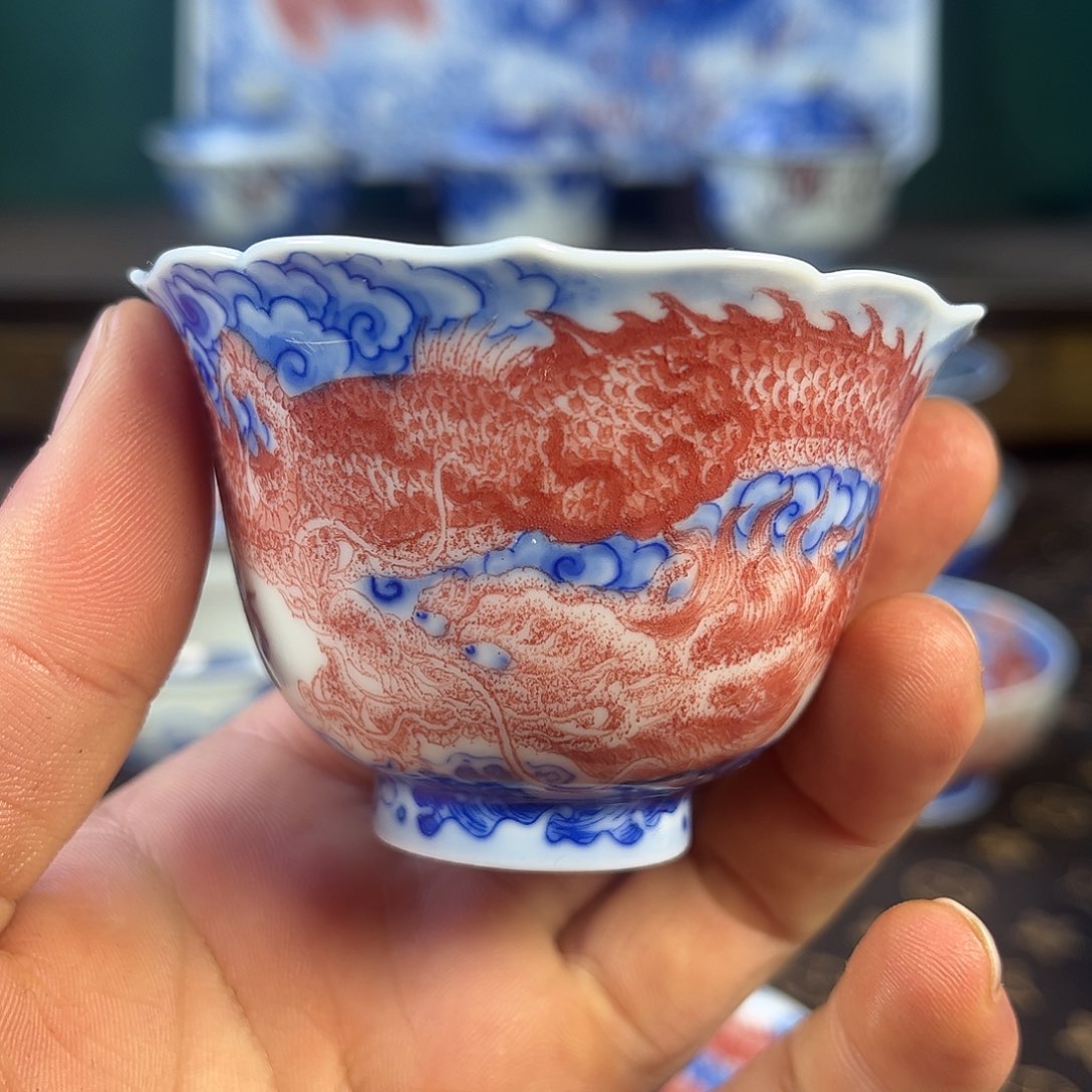 瓷片自成堂景德镇手工手绘