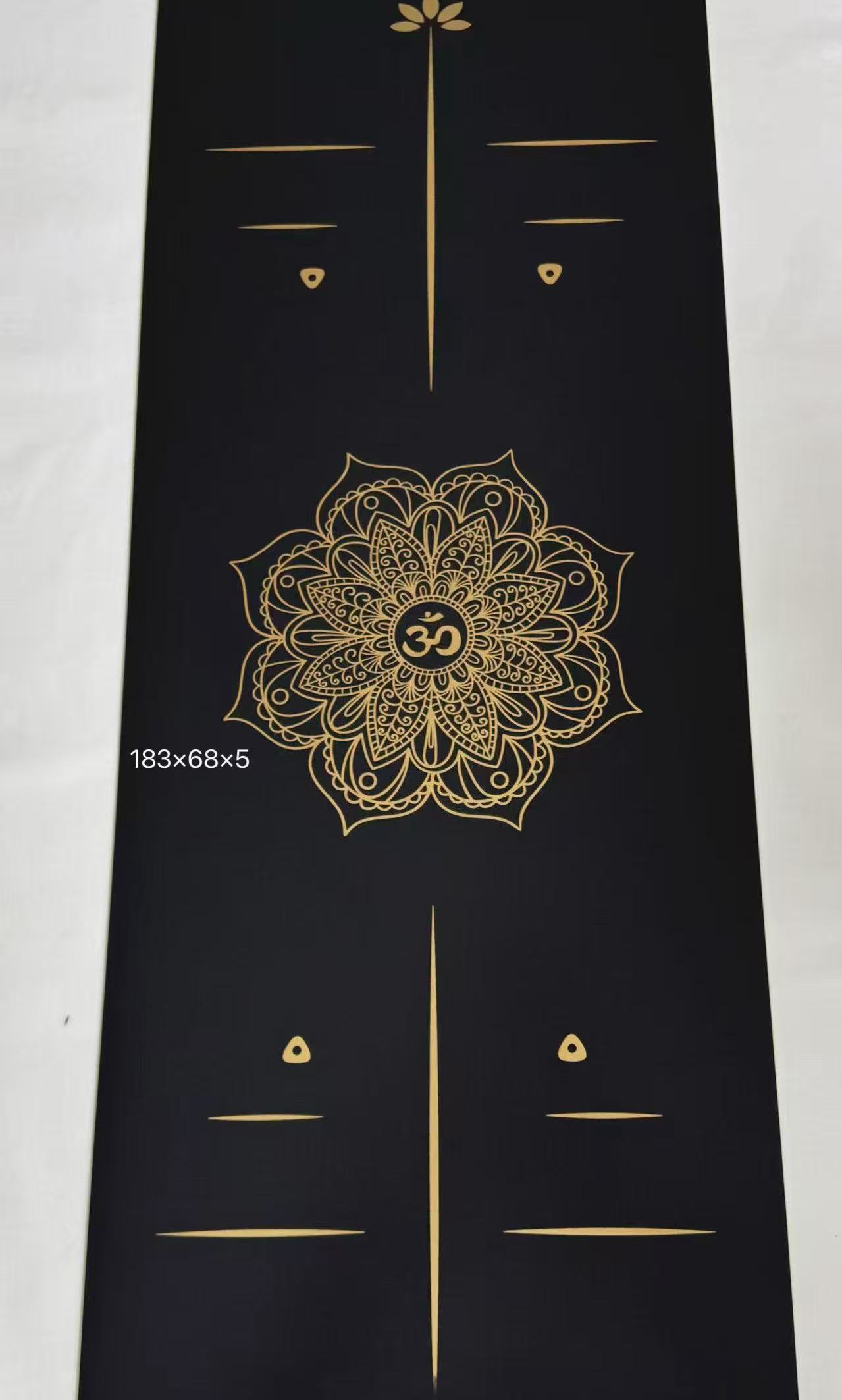 品牌J&D 椰壳黑金色 天然橡胶高品质瑜伽垫