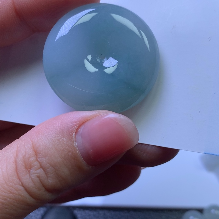 翡翠颈饰未镶嵌天然翡翠平安扣