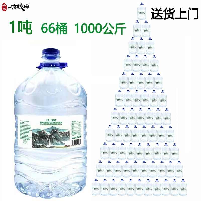 岭南一亩粮田巴马弱碱性天然山泉水桶装1吨