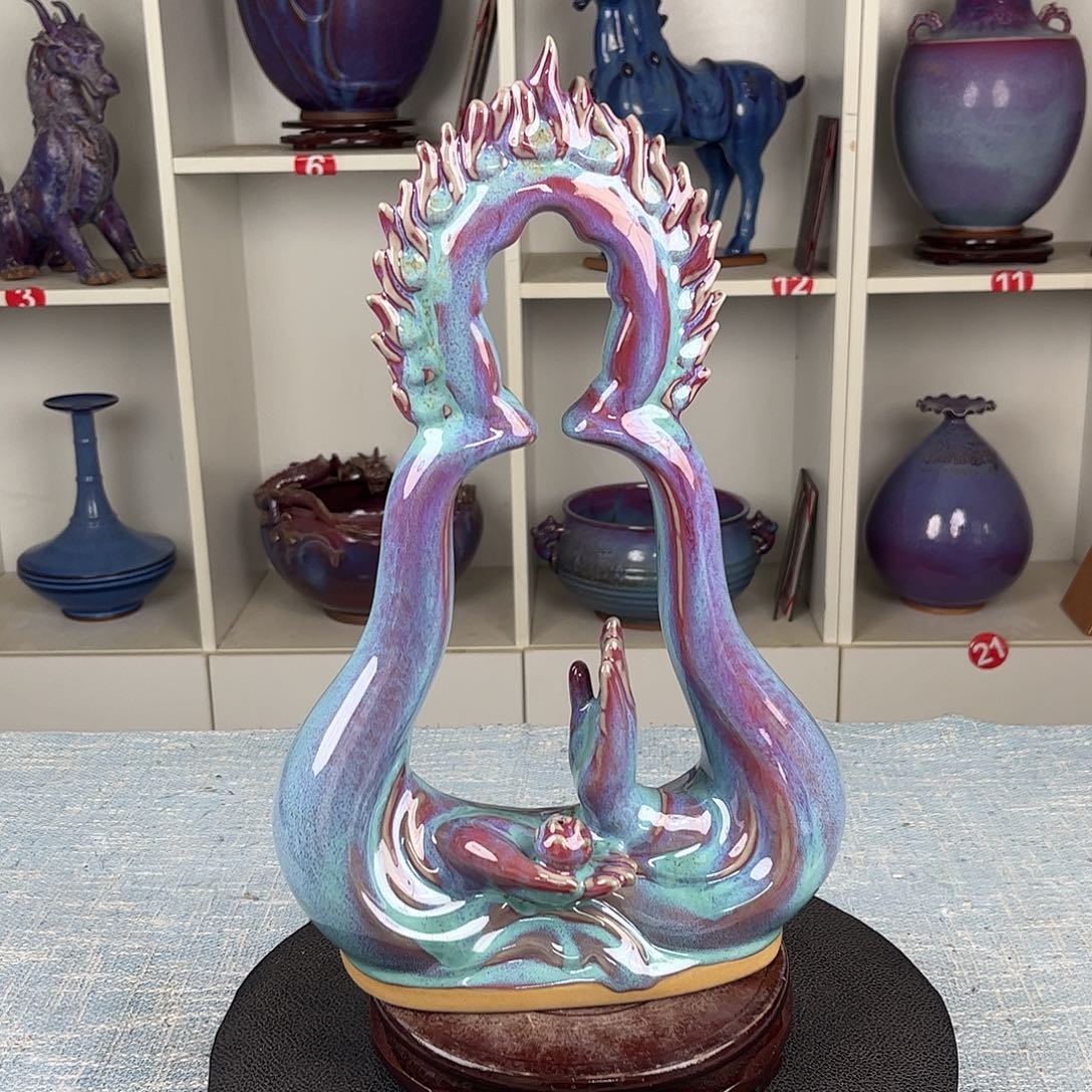 瓷片佛韵莲心珍品收藏