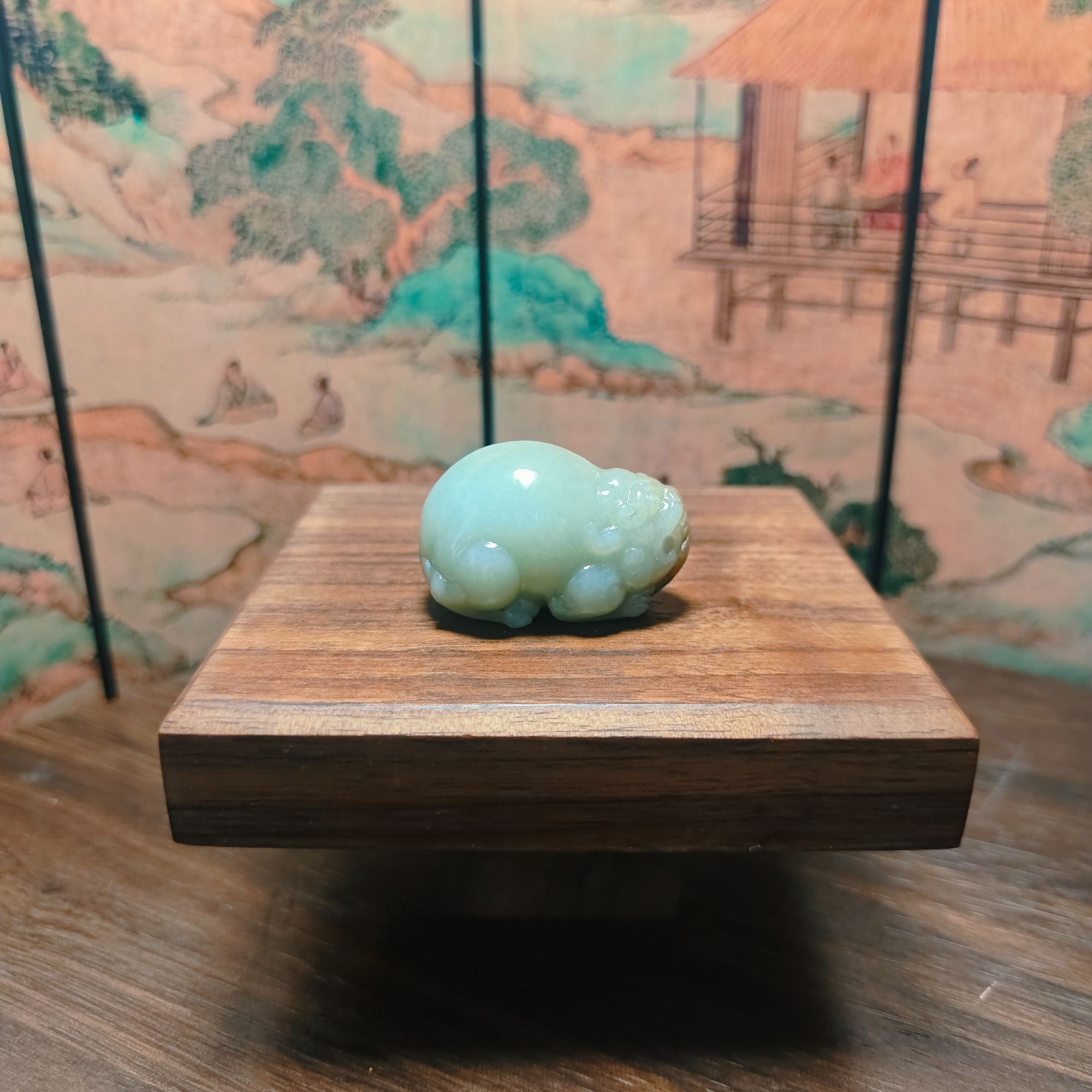V和田玉貔貅吊坠0080