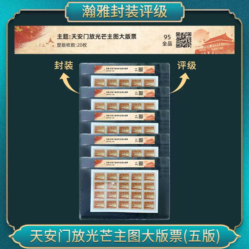 五套 安门放光芒主图大版票 邮票