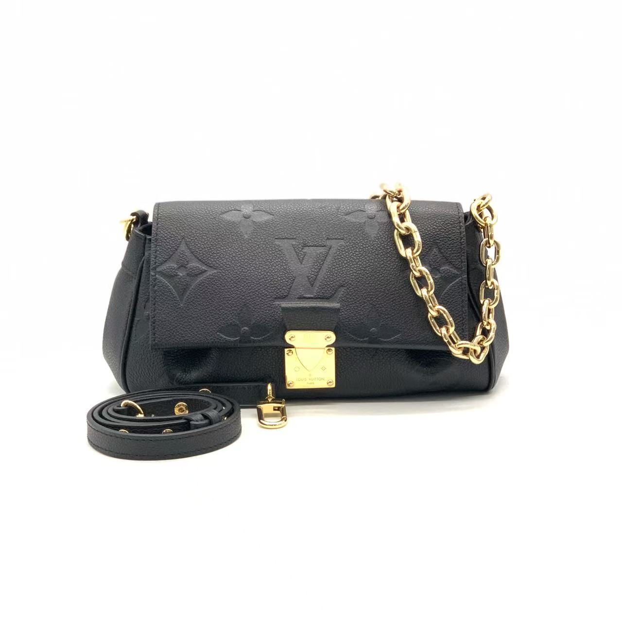 99新 LouisVuitton/路易威登 黑色新款挚爱云朵包