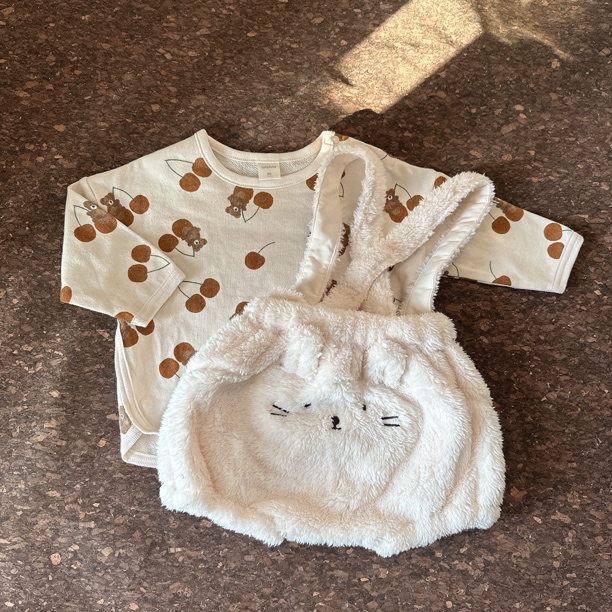 日单婴童秋冬加绒可爱套装～