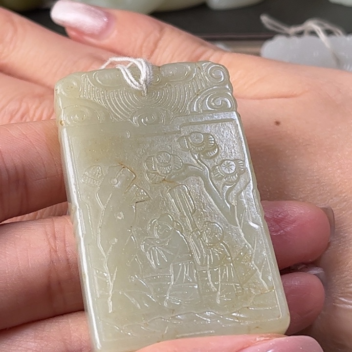 和田玉挂件未镶嵌天***！