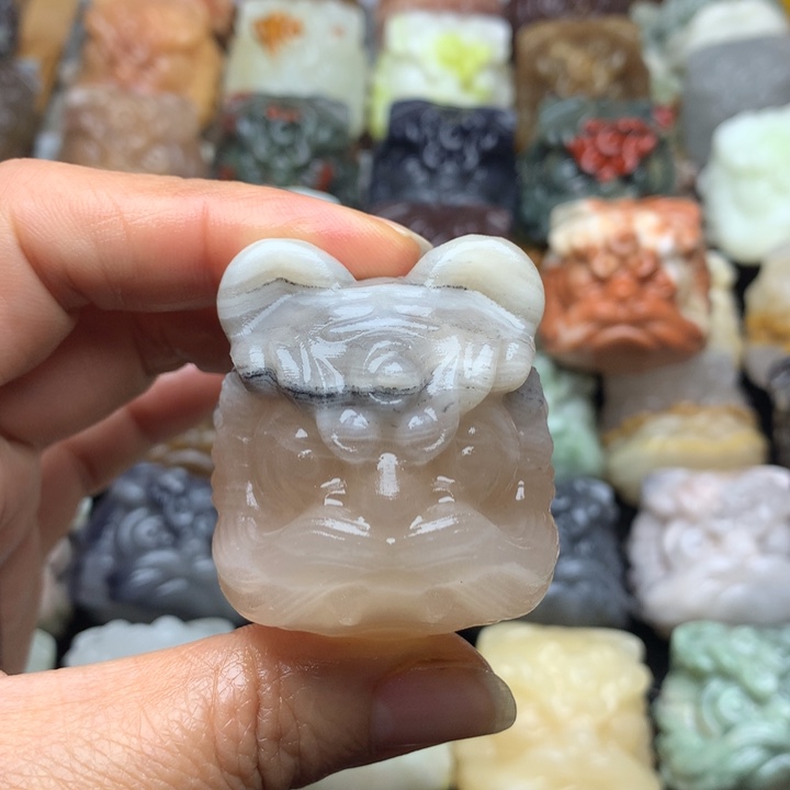玛瑙/玉髓合金挂件