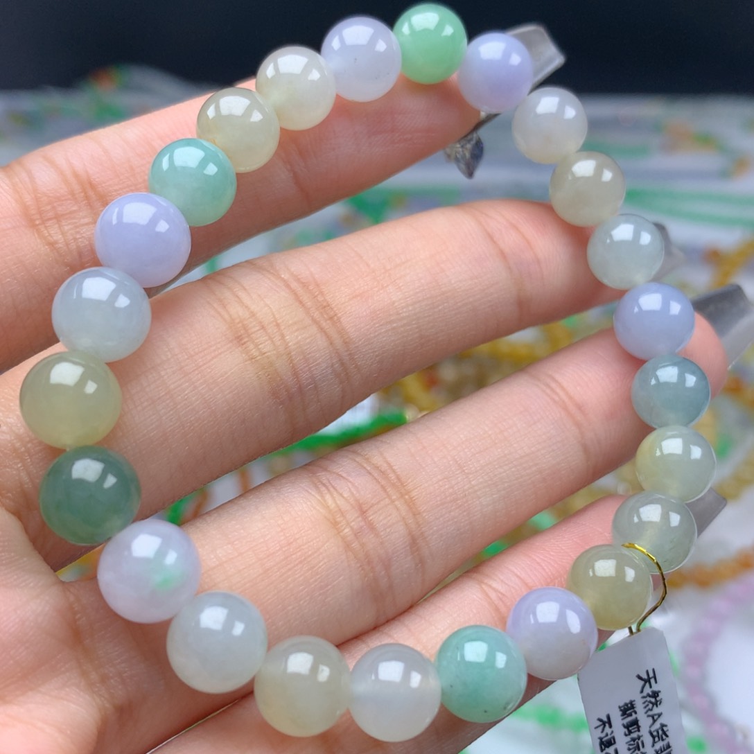 翡翠手链未镶嵌卡