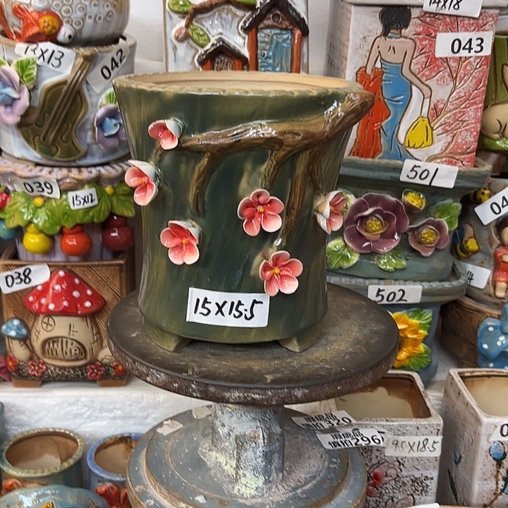 粗陶材质多肉花盆