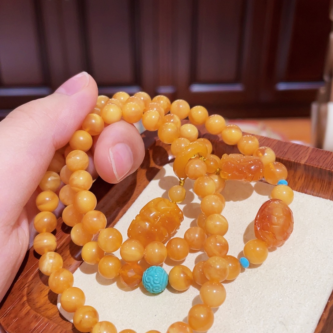 蜜蜡手链未镶嵌手串