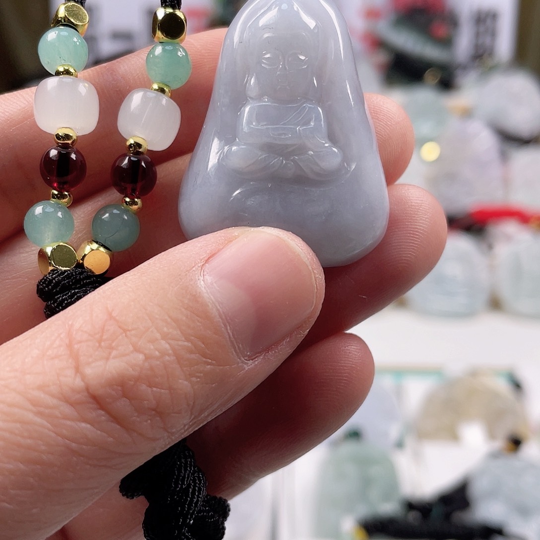 翡翠颈饰未镶嵌0876挂件