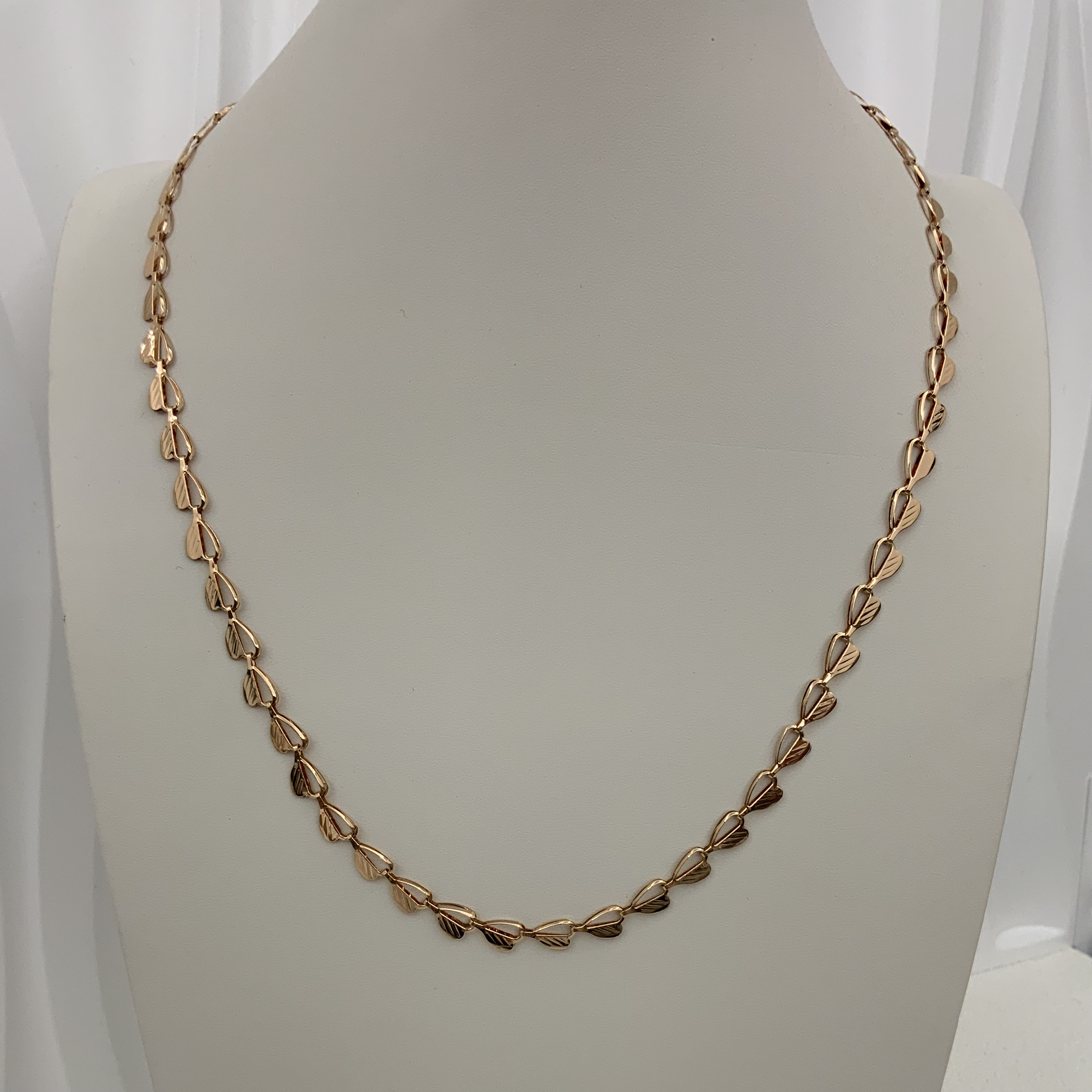 铜合金项链 新款爱心拼接项链0047