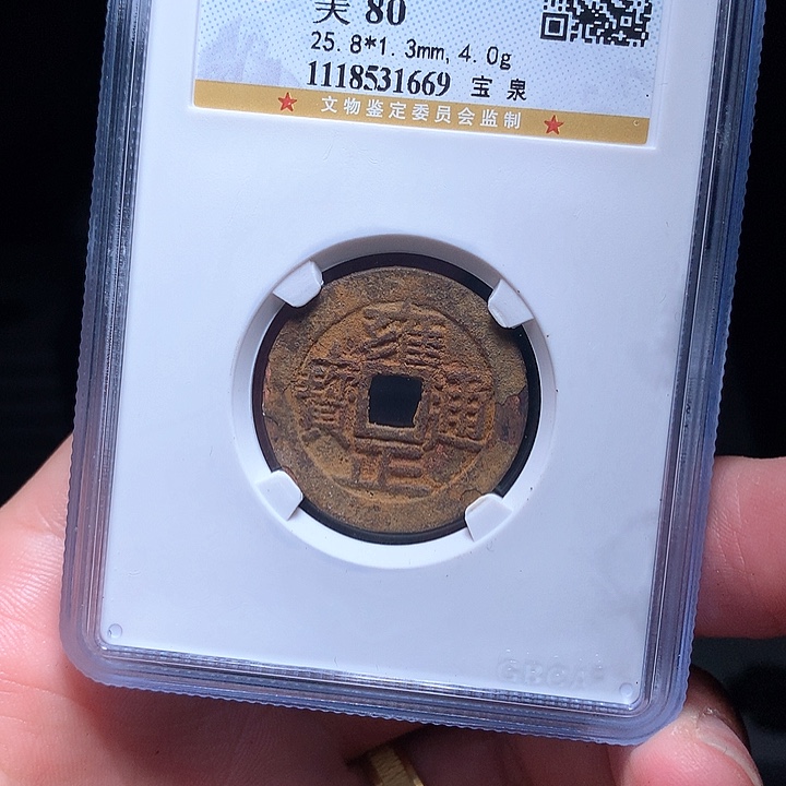 铜Wj公博评级币雍正1669
