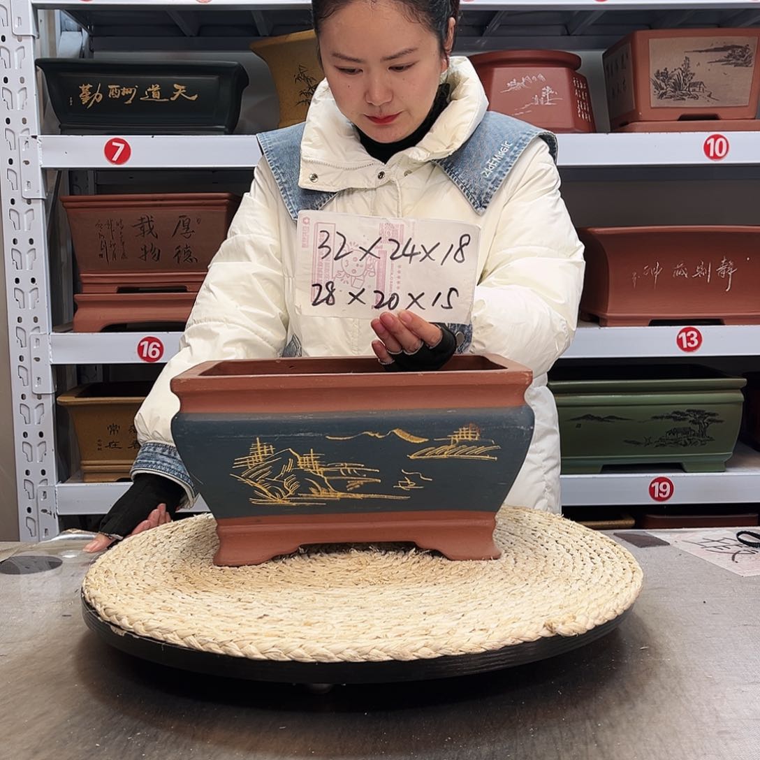 紫砂花盆紫砂花盆