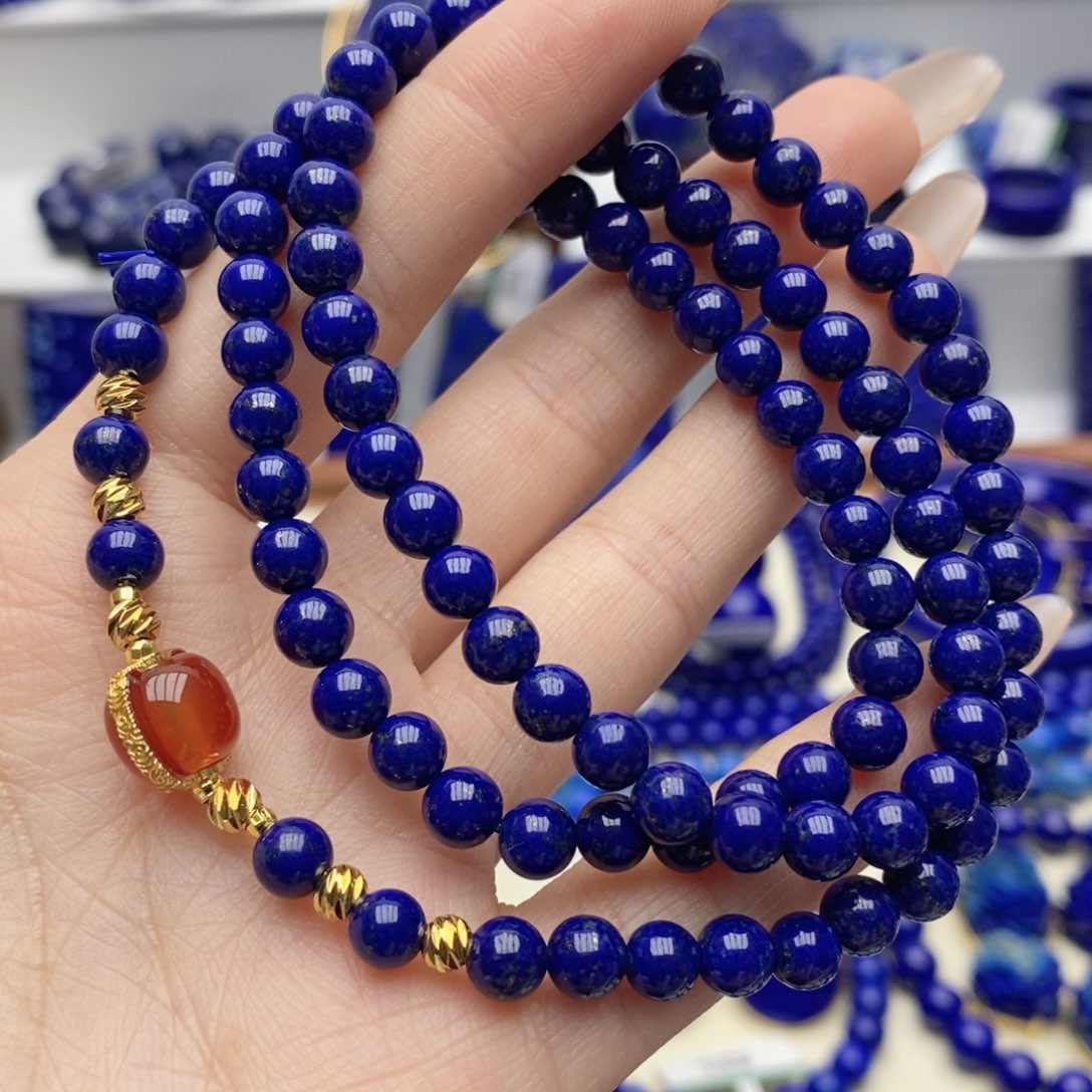 青金石未镶嵌手链5➕