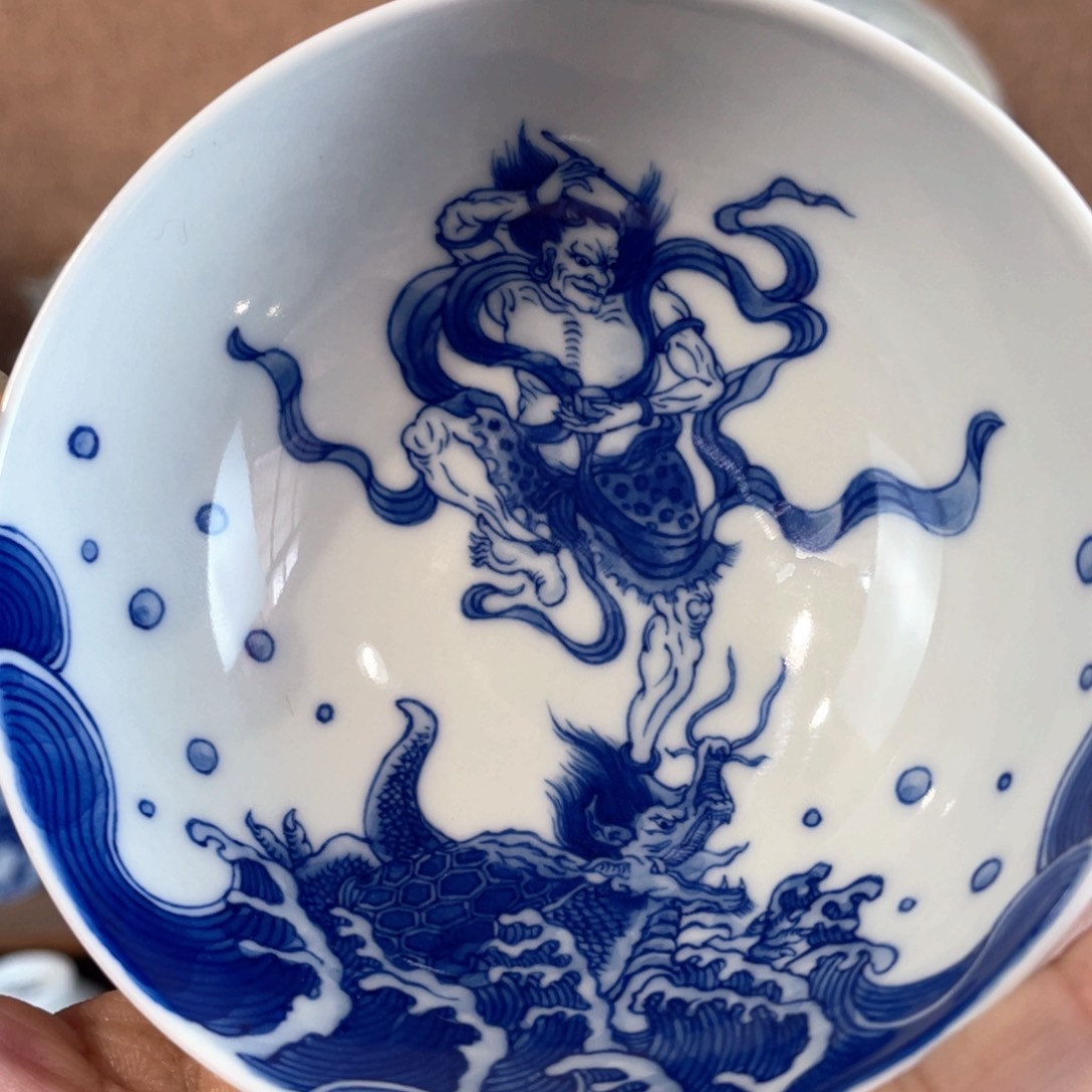 泥藝瓷梦魁星点斗普洱杯