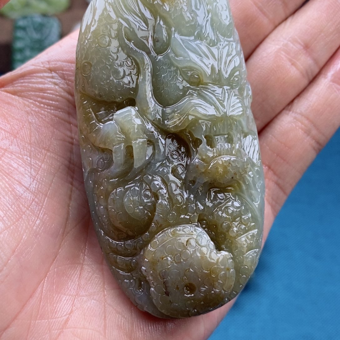 未镶嵌和田玉珠宝奇石风**影