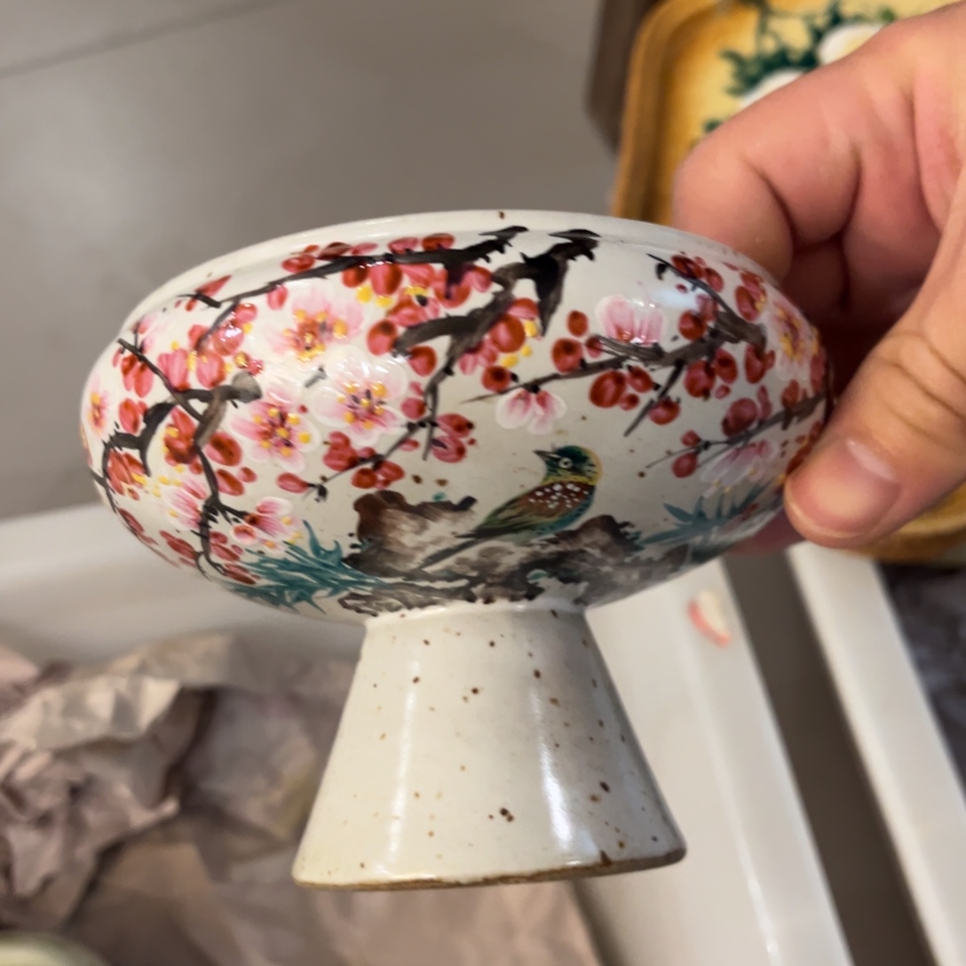 柴烧手工手绘陶瓷