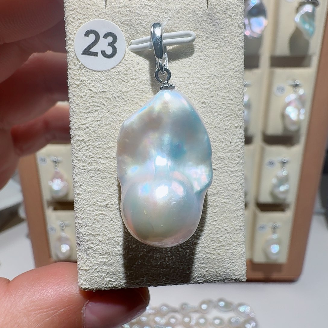 颈饰合金淡水珍珠