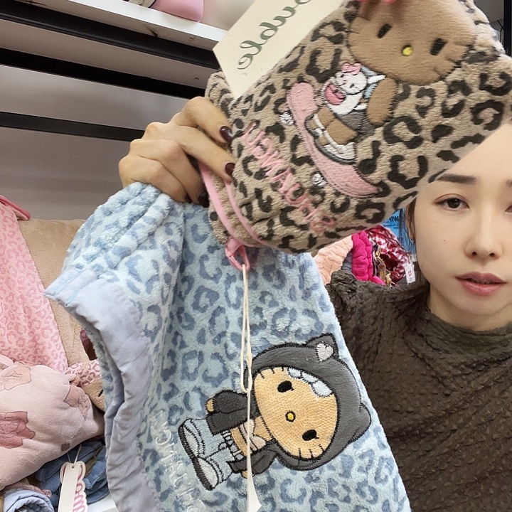 金属干发帽毛巾一组