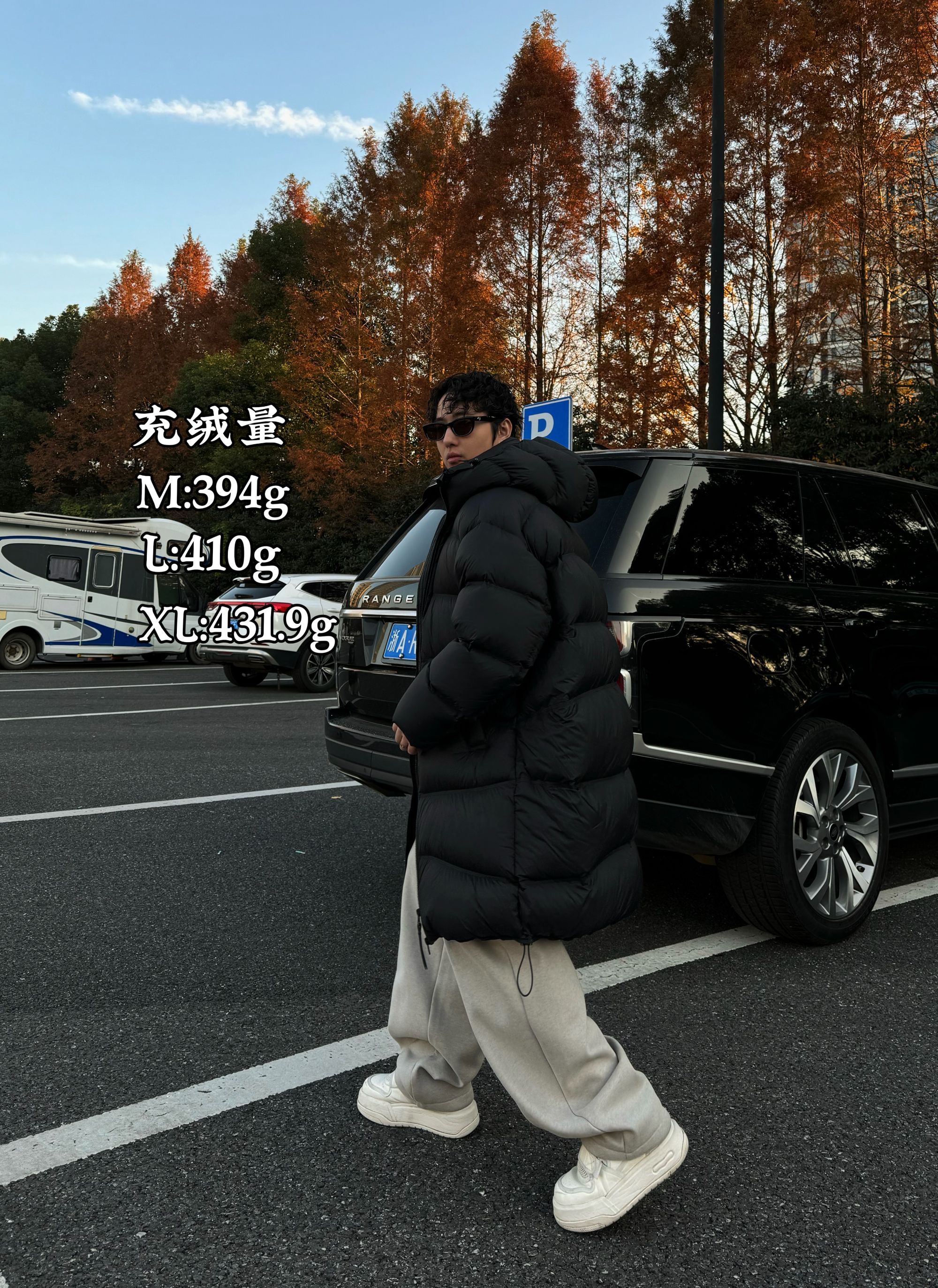 胡先生25ss冬季保暖400g连帽韩版潮流情侣宽松型百搭中长款羽绒服