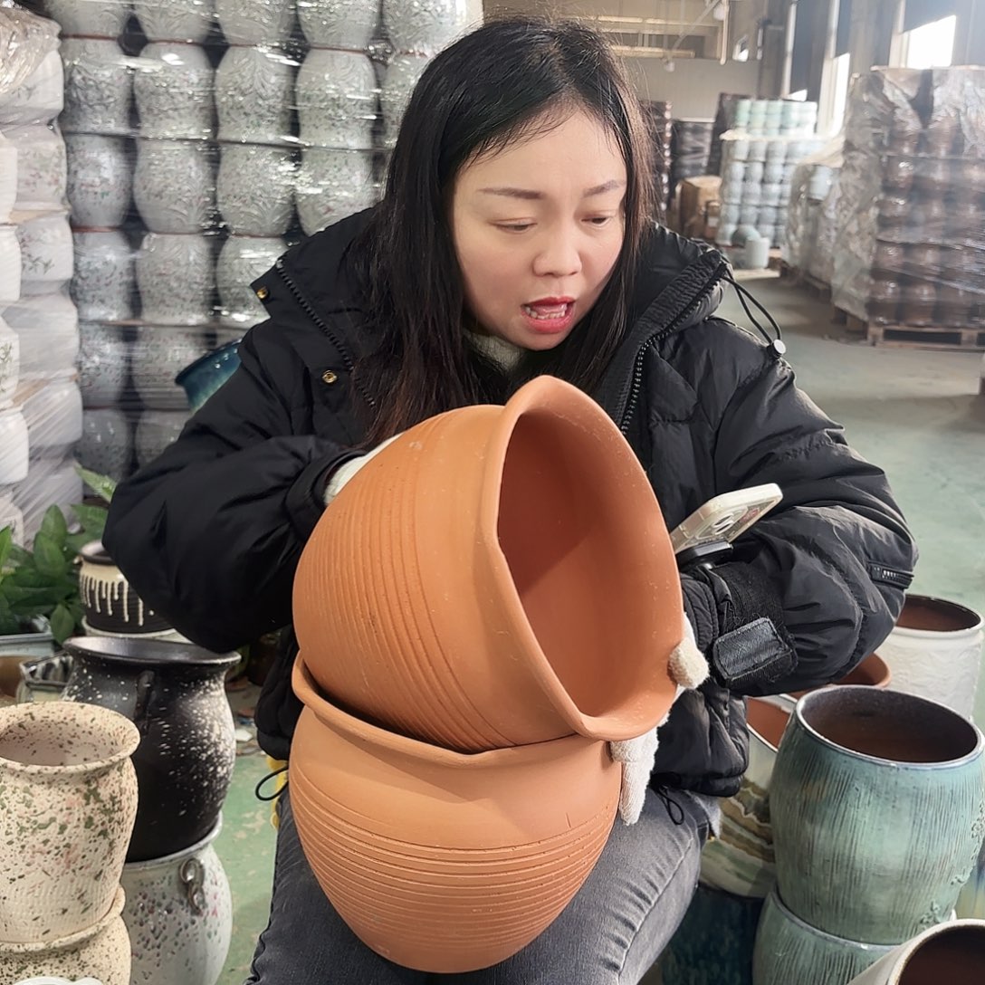 正品两个高18/20红陶