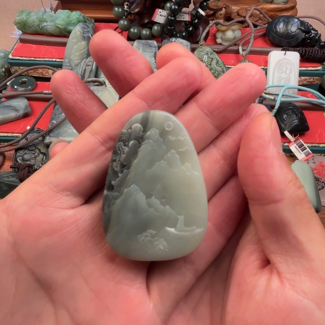 和田玉颈饰未镶嵌水*卜