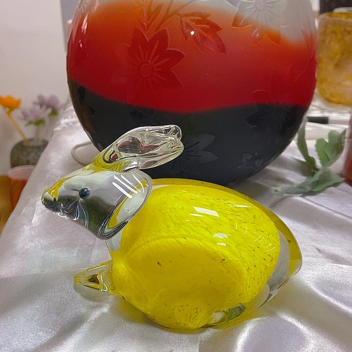 琉璃琉璃花瓶高10宽13