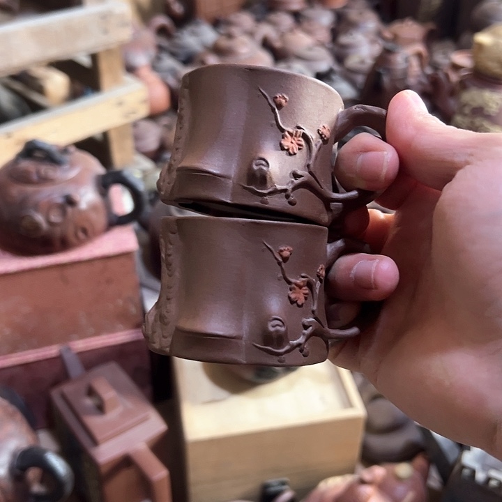 紫砂茶壶原矿紫砂杯