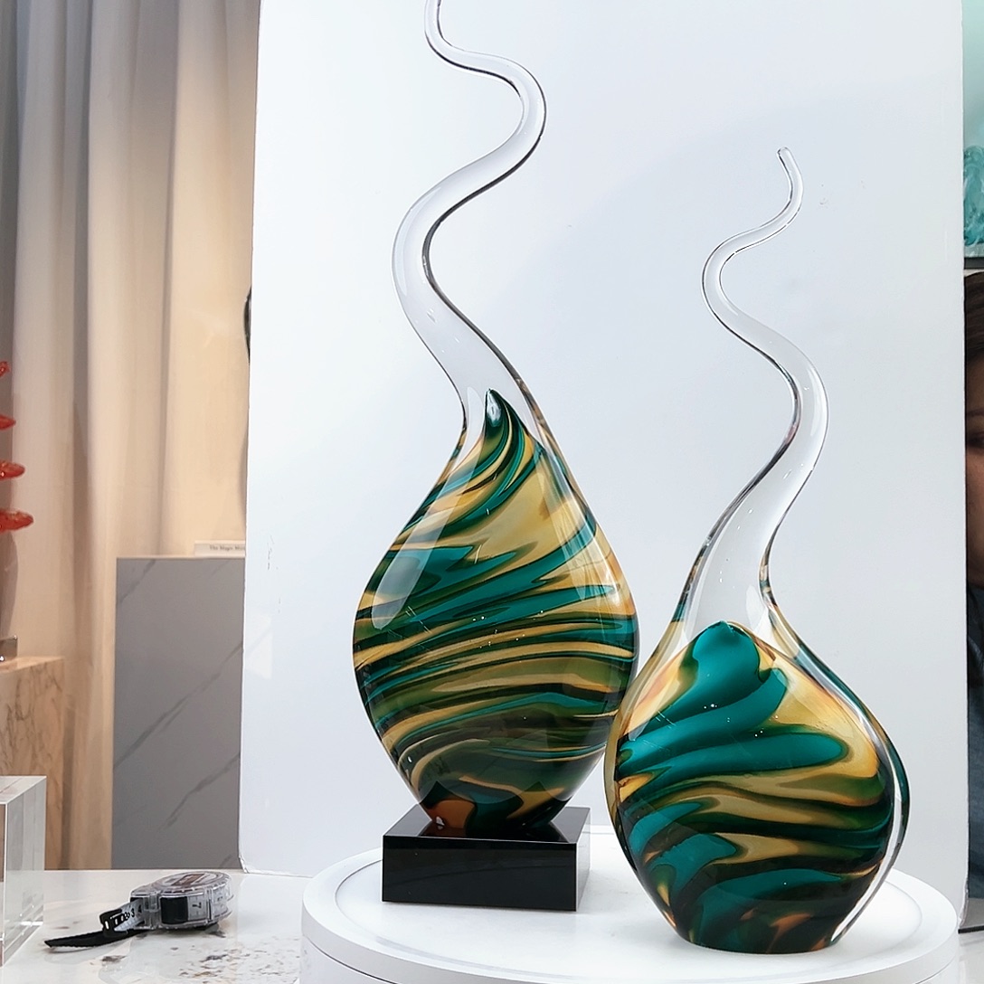 茶盏琉璃水晶摆件