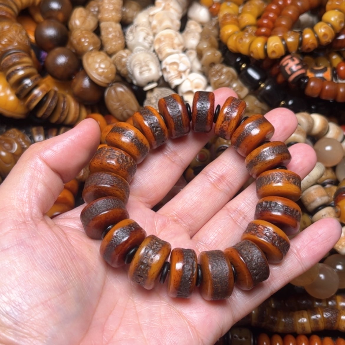 【闪购商品】牛骨手串/手链牛骨17×18颗