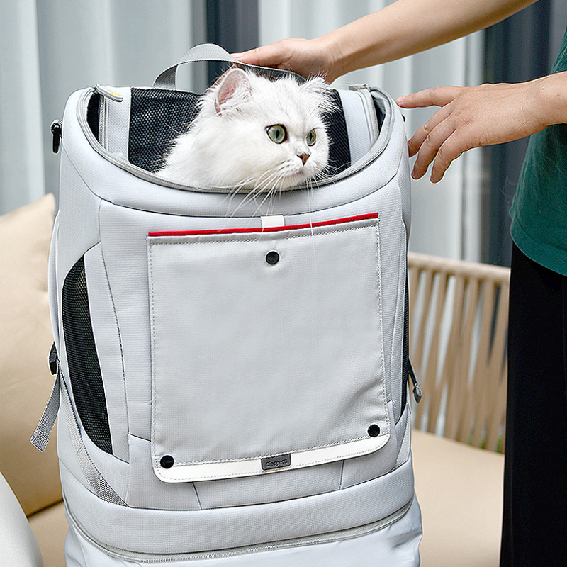ciespetti施尔柏蒂防应激大容量猫咪猫包小型犬狗外出透气登山包