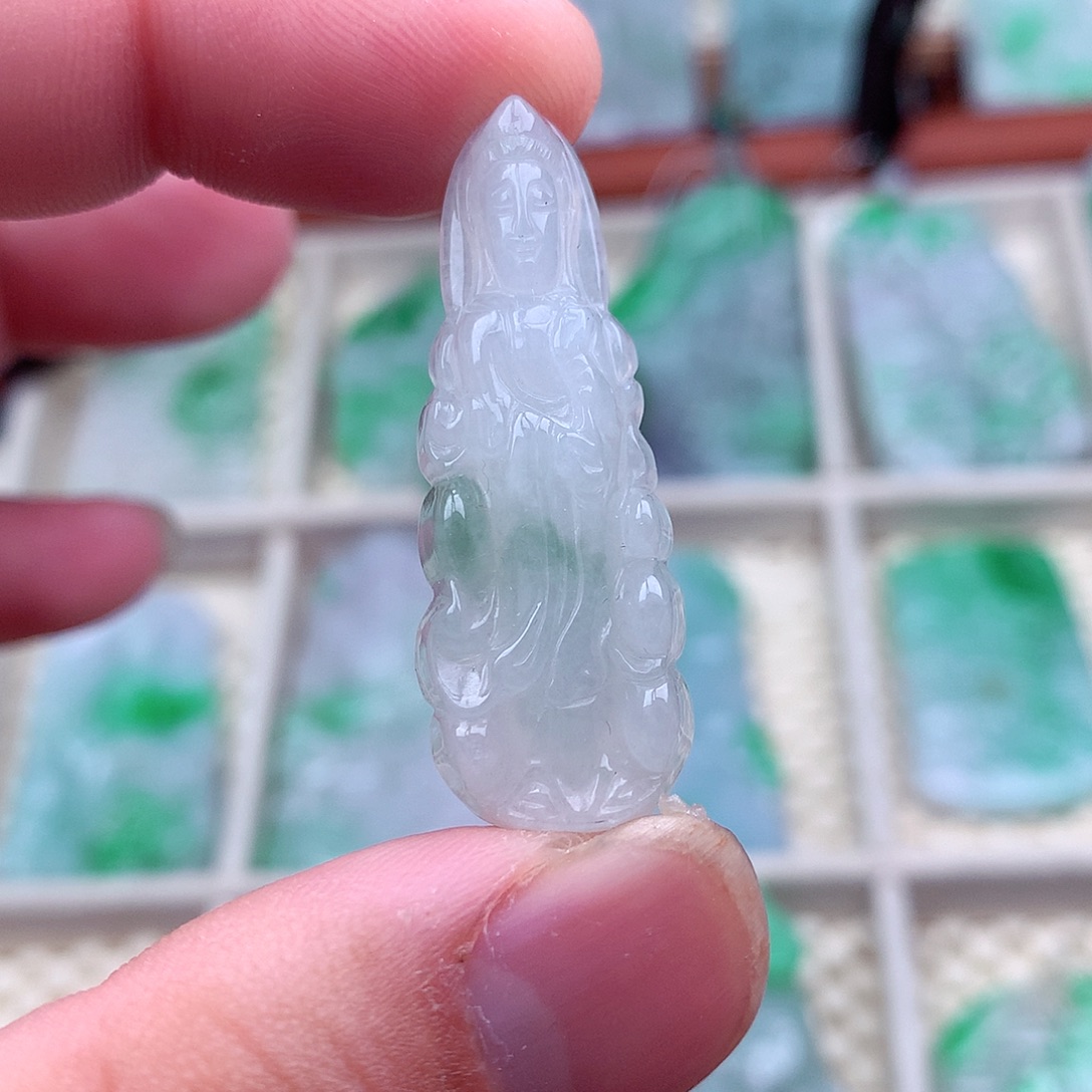 翡翠未镶嵌吊坠(不含链)