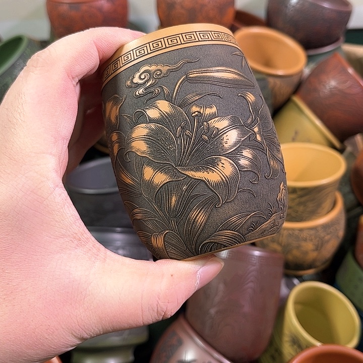 茶杯紫砂全手工紫砂主人杯