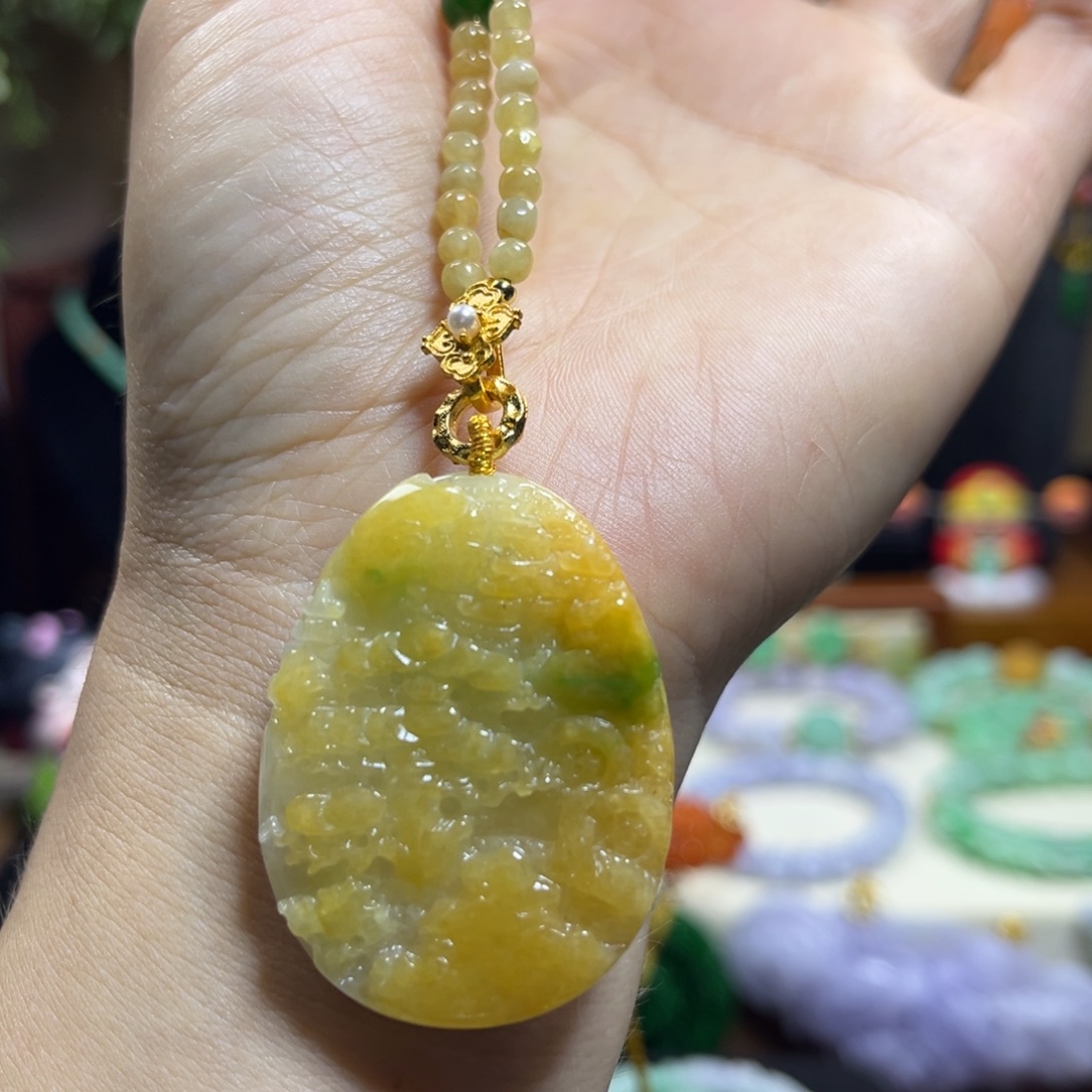 翡翠未镶嵌颈饰天然翡翠