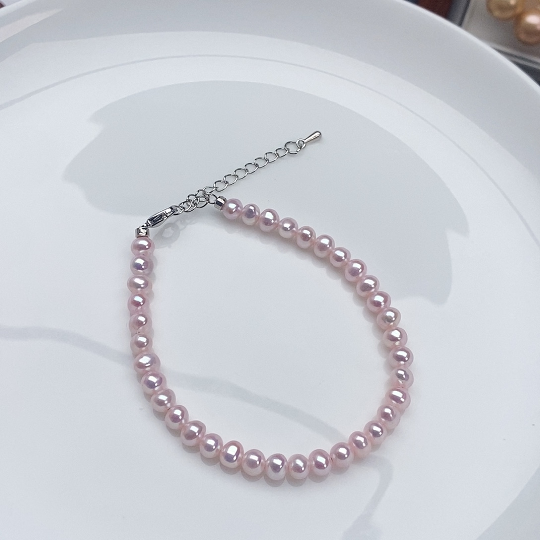 淡水珍珠银S925镶嵌颈饰