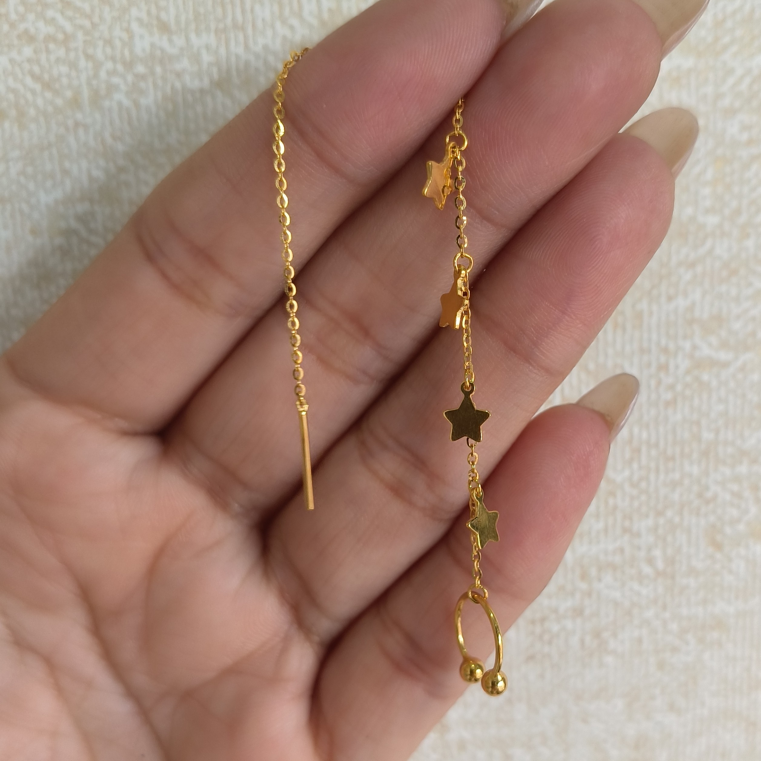 足金999星星耳夹1.8单只！！！单只！！单只！