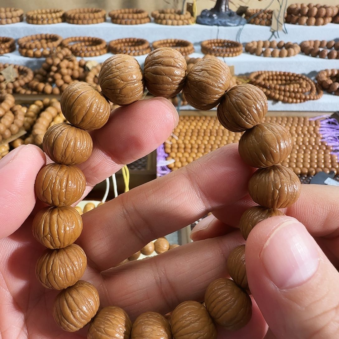 手串猴头核桃原皮原色猴头手串土豪打底