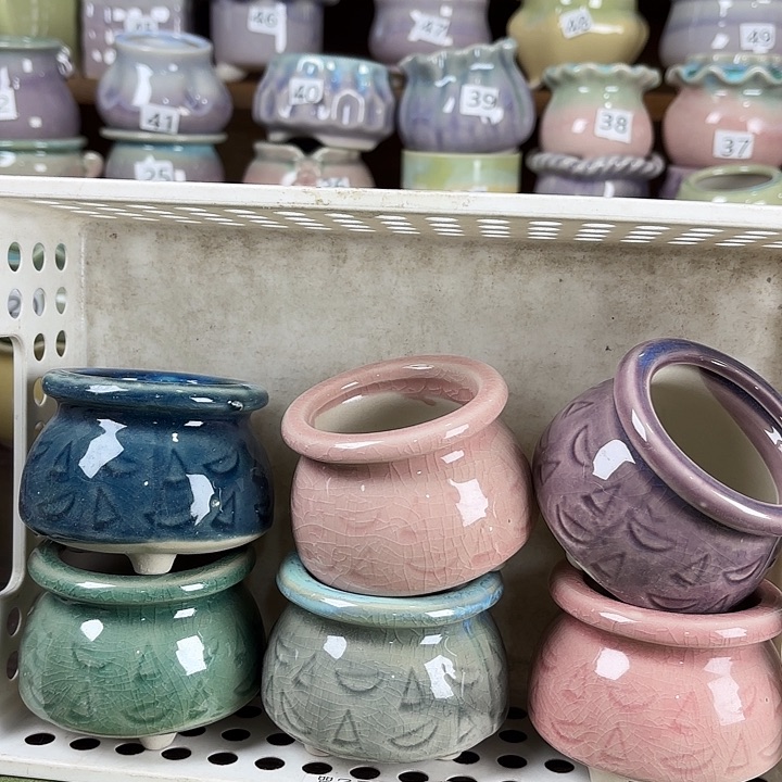 红陶量货/口高深浅搭配发6个