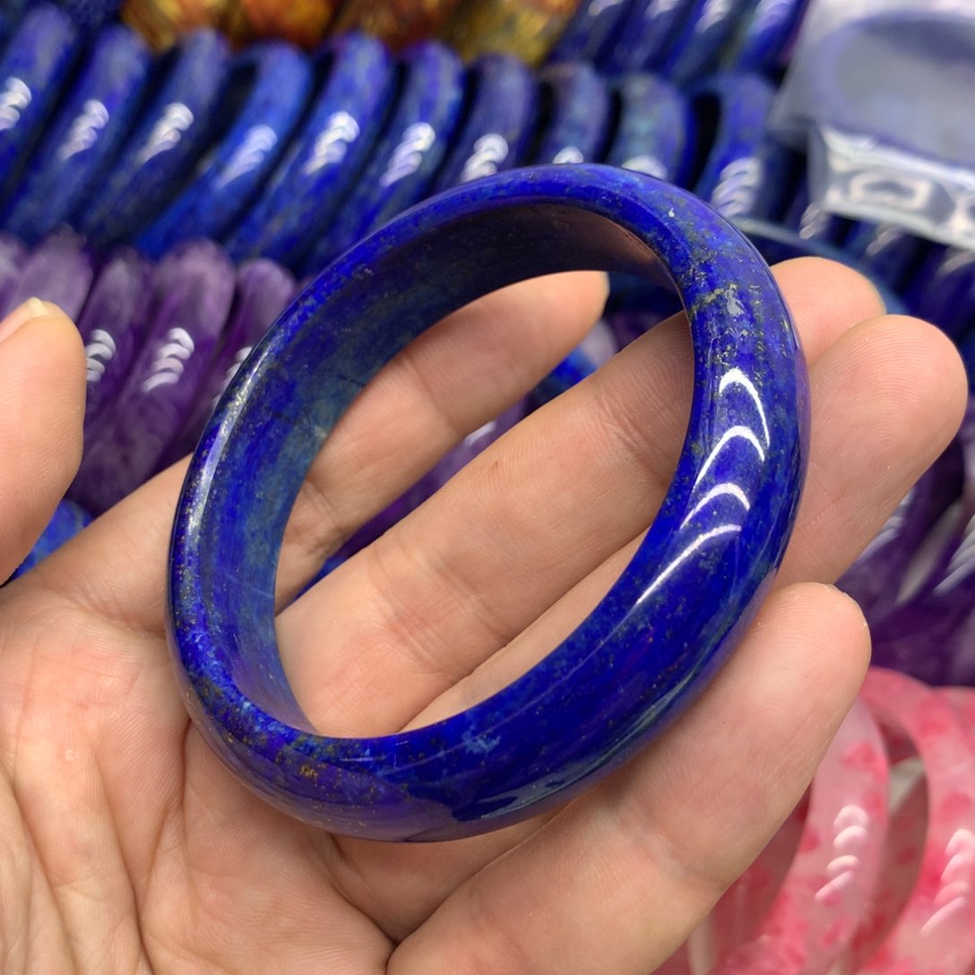 青金石手镯未镶嵌不**桃