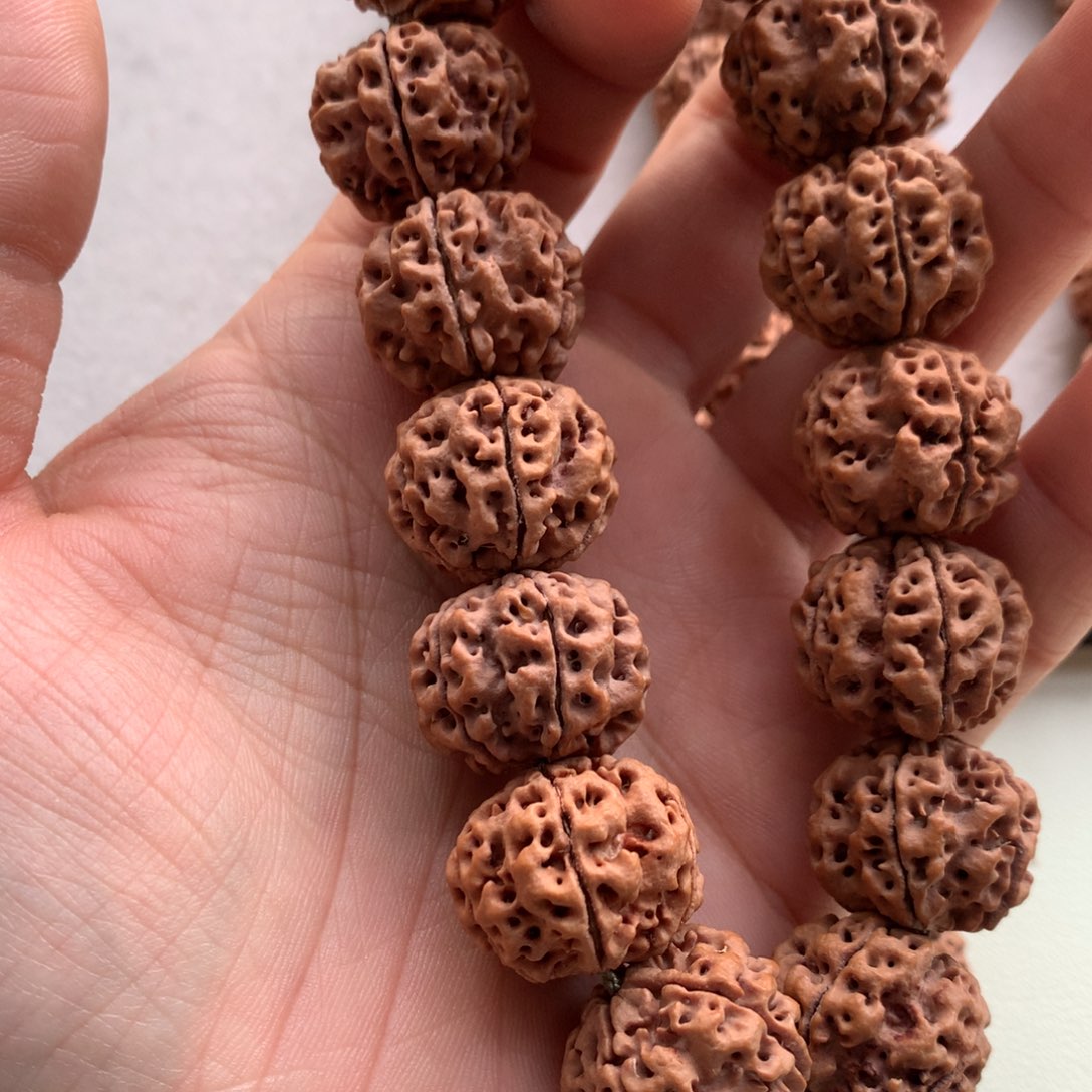 B***9金刚菩提手串安娜22尺寸姜黄皮 无黄无色差