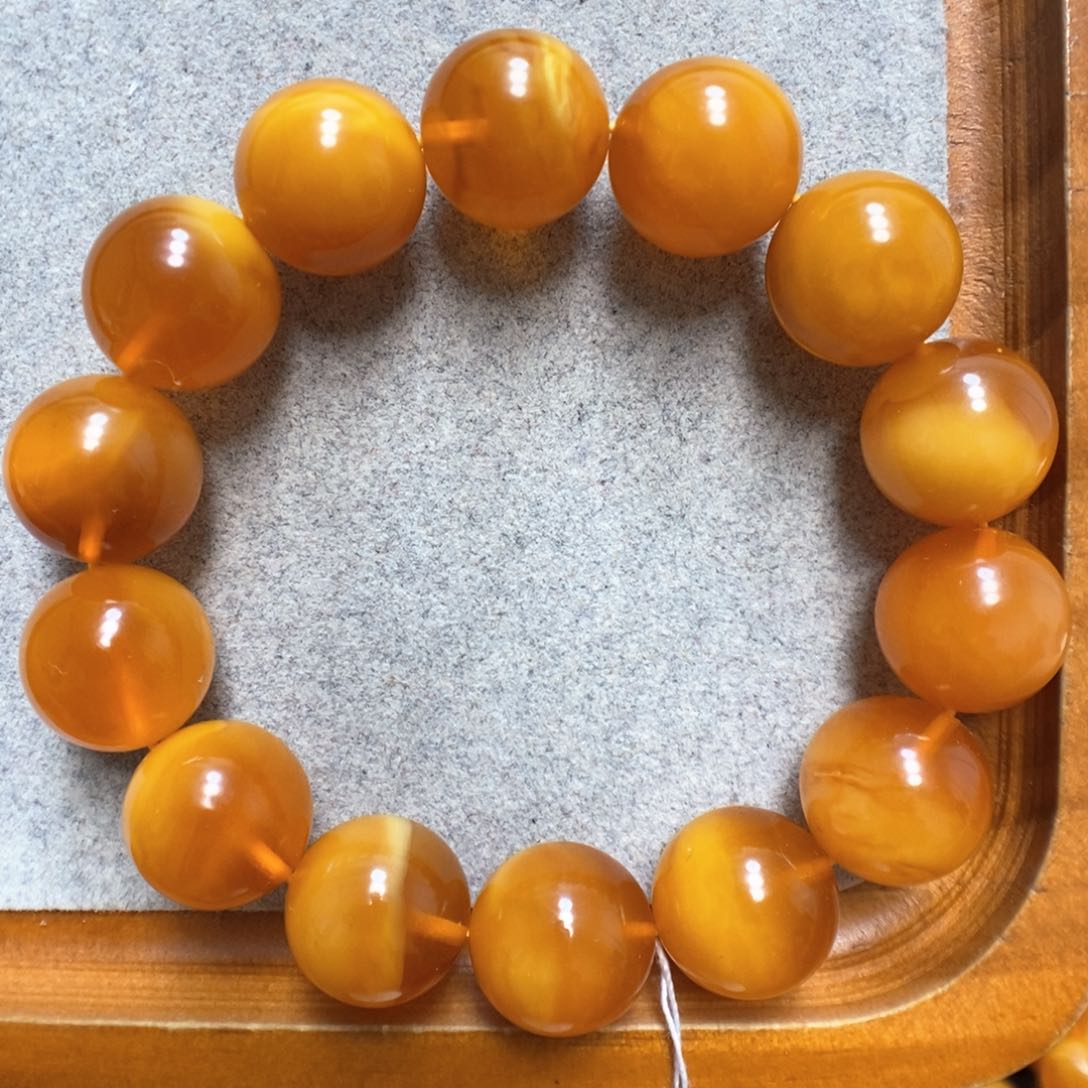 蜜蜡手串未镶嵌蜜蜡手串