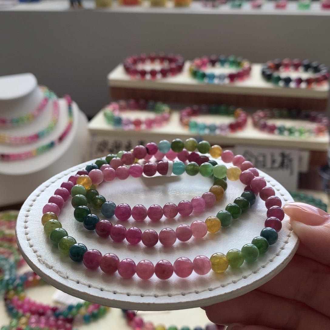 未镶嵌手链碧玺碧玺