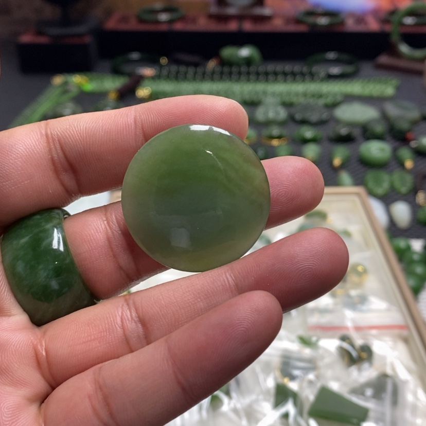 【闪购商品】和田玉（碧玉）颈饰未镶嵌用****2