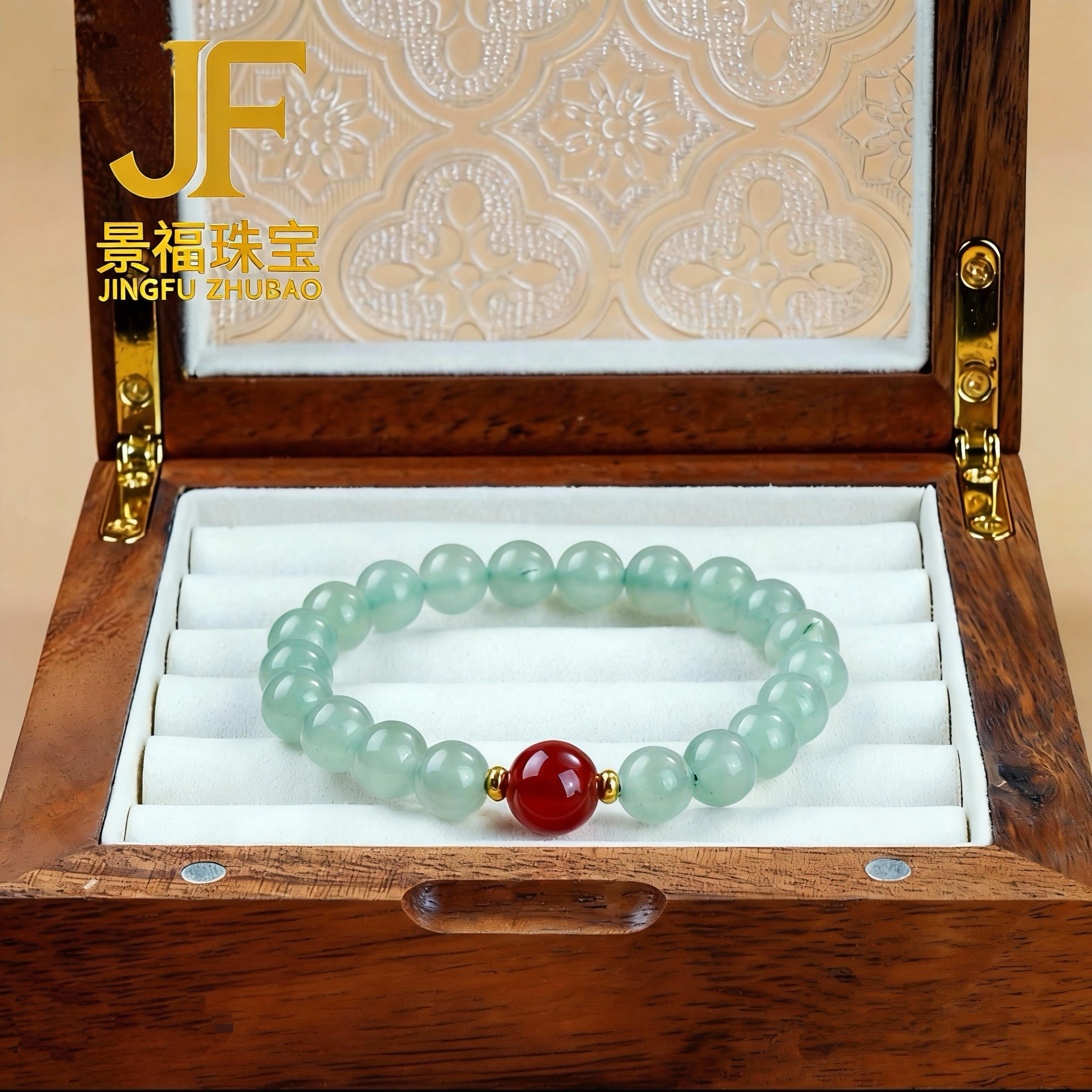 天然东陵玉配玛瑙手链 多样性发一 JF00067