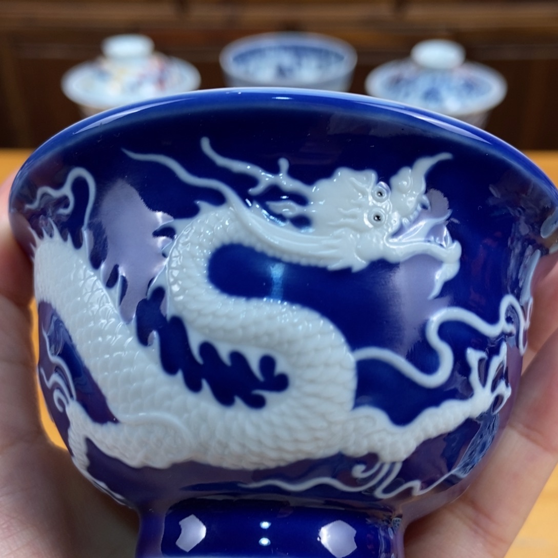 手绘现代茶具非古董